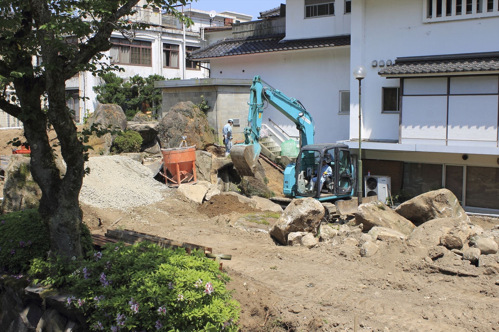 造園工事現場